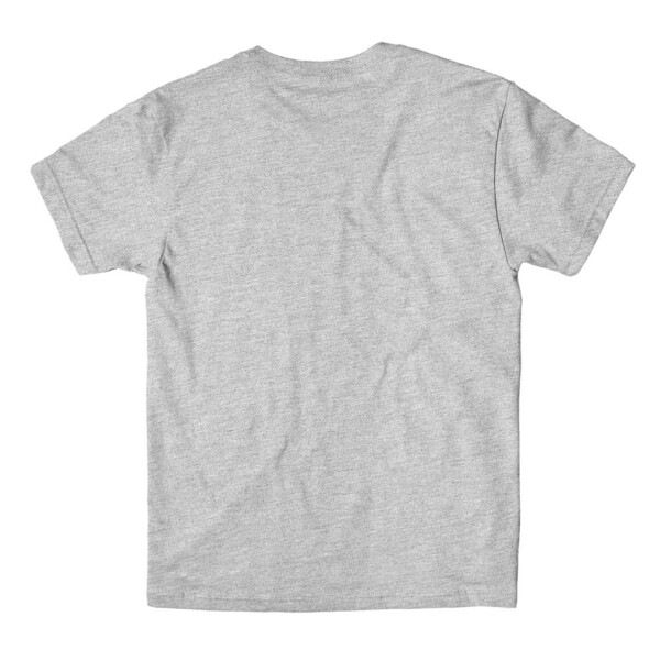 Gray plain t clearance shirt front and back